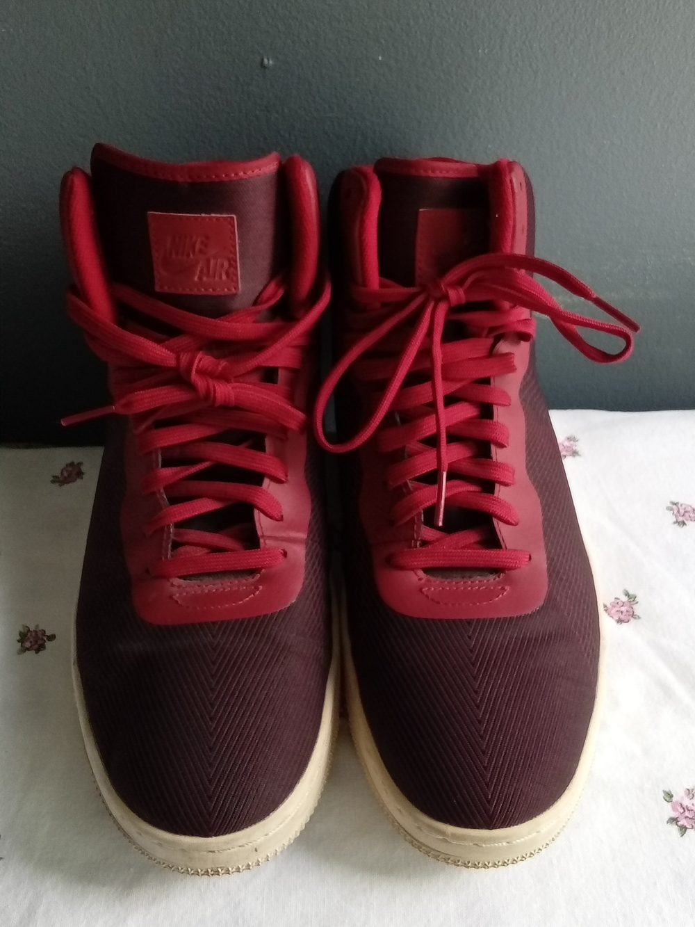 Nike Air Force 1 Ultraforce Mid Gym Red Team Red High Top Sneakers 864014-600